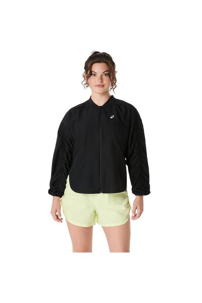 Nagino Run Adjustable Jacket Women's Black and White Jacket 2012D138-002