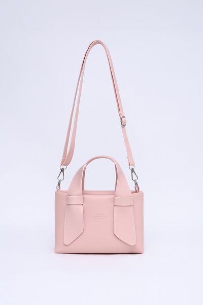 Powder Shk60 Faux Leather, Single Compartment, Zippered, Adjustable Strap, Hand, Arm and Shoulder Bag