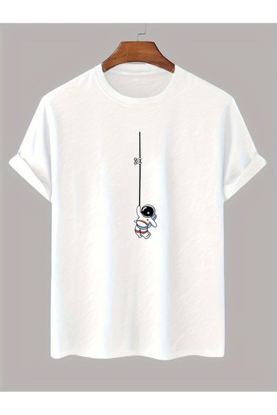 Unisex Mini Astronaut Design Printed Tshirt