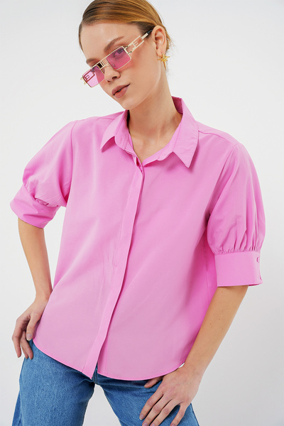 Women's Short Sleeve Shirt 20312 - Pink