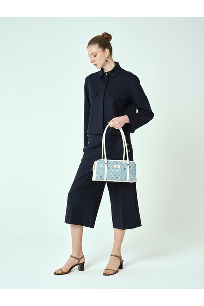 Blue Monogram Women's Shoulder Bag 05Po25Y2040