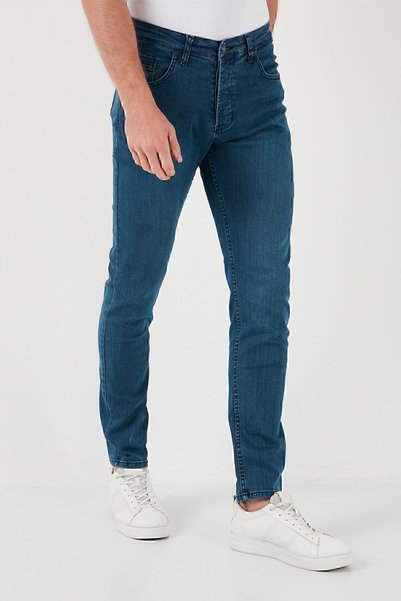 High Waist Slim Fit Jeans Men's Jeans Pants 6440305
