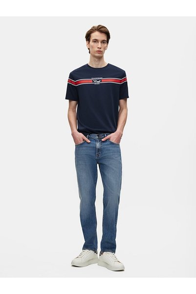 Lıoren Straight Leg Mid Waist Jean Trousers