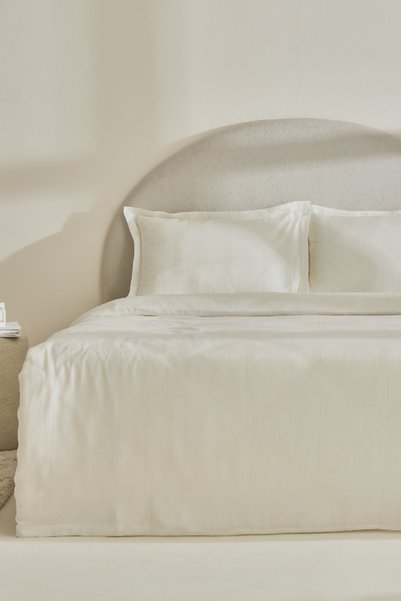Alvin Double Duvet Cover Set White