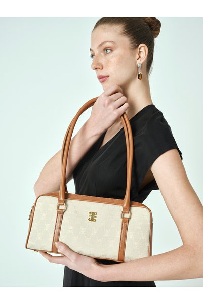 Beige Women's Shoulder Bag 05Po25Y2040