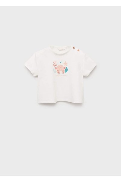 T-Shirt with Embossed Pattern Cotton