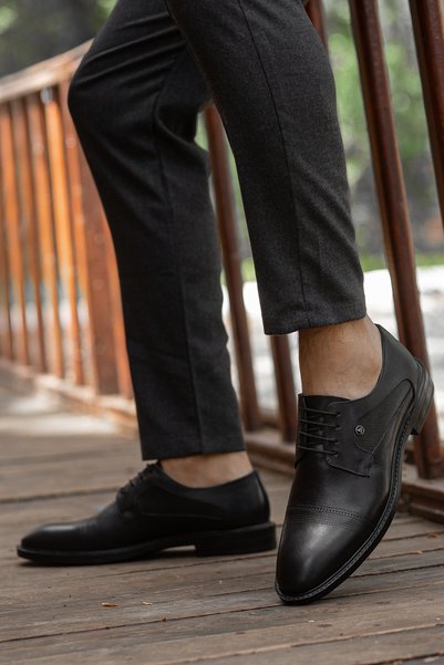 D02018 Daily Orthopedic Men's Genuine Leather Classic Shoes