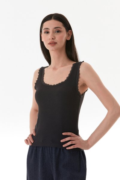 Wrapped Fabric Lace Strap Bodysuit