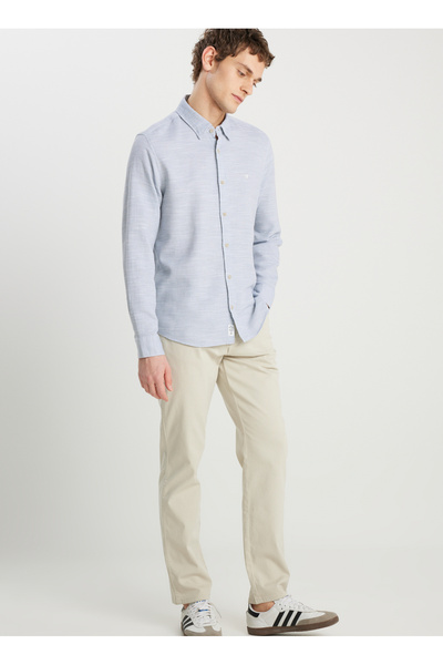 Normal Waist Straight Stone Men's Chino Pants W1218646369 Texas Pants