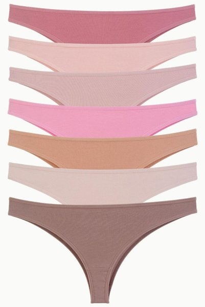 Women's Panties 7 Pack Lycra Brazillian Stone