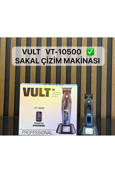 Vt-10500 професионален тример за брада за обликување на врат и брада со дигитален дисплеј и степени