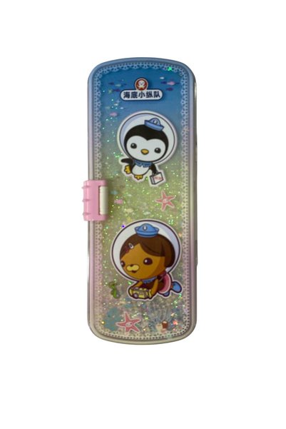 Metal Double Compartment Pencil Case Water Cover