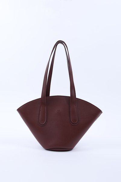 Claret Red Shk124 Faux Leather, Lined, Zippered, Single Compartment Hand, Arm and Shoulder Bag