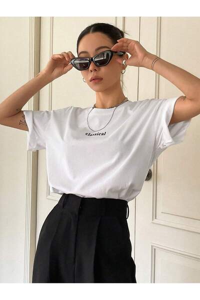 Unisex Classical Printed Oversized T-shirt