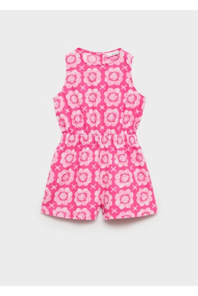 Linen Blended Patterned Jumpsuit