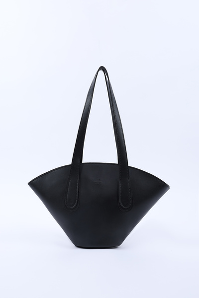 Black Shk124 Faux Leather, Lined, Zippered, Single Compartment Hand, Arm and Shoulder Bag