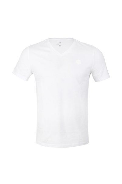 Ct106 V Neck Men's White V-Neck T-Shirt