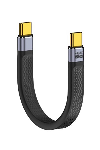 Type-C до Type-C 40 GBPS 8K кабел 240W Pd брз кабел за податоци C-23 10 cm