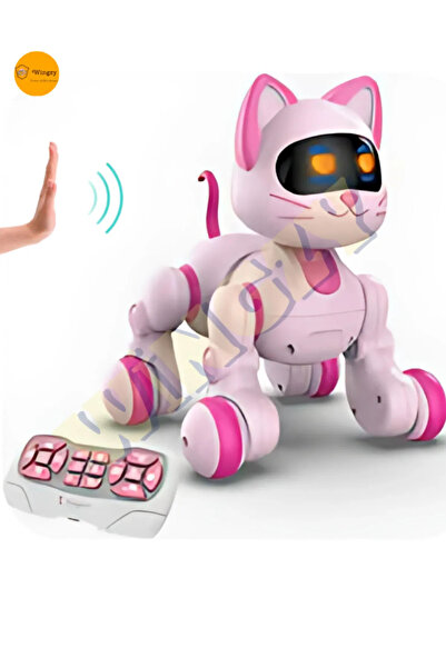 VARDEM ИГРАЧКА ИНТЕРАКТИВЕН РОБОТ МАЧЕ HAPPY KITTEN СО ДАЛЕЧИНСКО, СВЕТЛО И ПОЛНЕЊЕ 3+