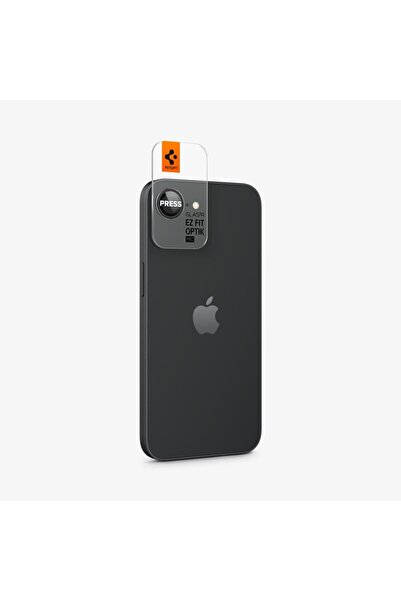 Заштитно стакло за камера за iPhone 16e, лесна инсталација GLAS.tR EZ Fit Optic Pro 2 парчиња црно - AGL09279