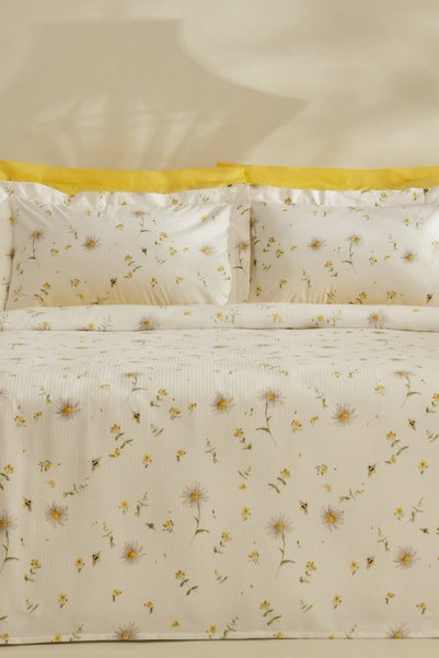 Emma 100% Cotton Single Pique Set Yellow