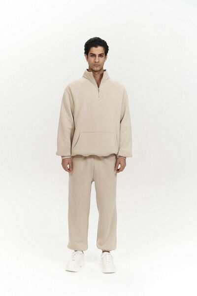Stephen Zippered Bone Men's Tracksuit