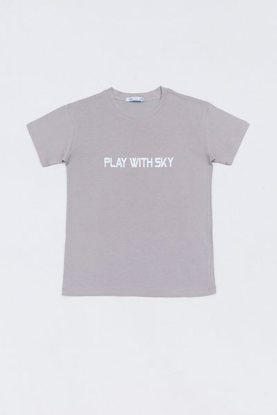 100% Cotton Play with Sky Printed Boy's T-Shirt