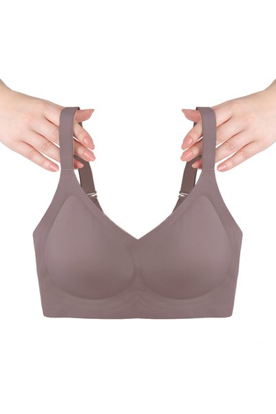 Underwire Free Laser Seamless Invisible Removable Padded Recovery Bra