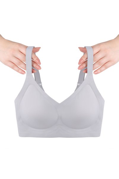 Underwire Free Laser Seamless Invisible Removable Padded Recovery Bra