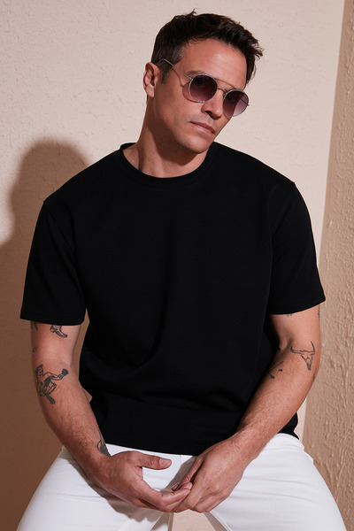 Cotton Regular Fit Crew Neck Basic t Shirt Men's t Shirt 5902772