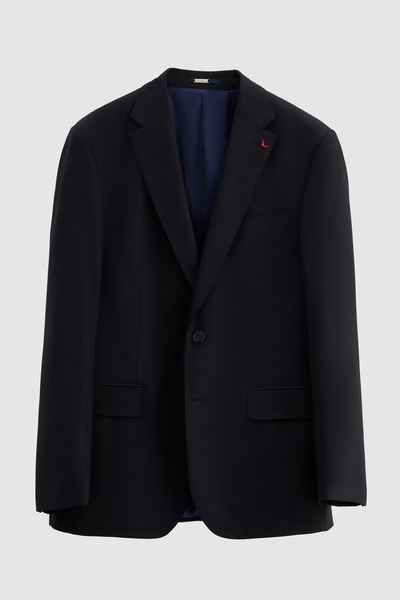 Ds Damat Slim Fit Dark Navy Blue Plain Suit