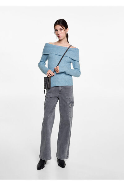 Sky Blue Girl's Sweater 77026750