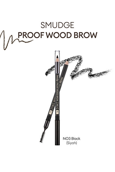 Природен молив за веѓи отпорен на размачкување Smudge Proof Wood Brow No.3 (ЦРН)