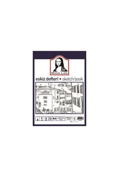Mona Lisa Sketchbook A4 50yp 120gr Bn05-4