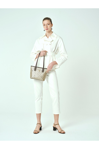 Gold Monogram Women's Shoulder Bag 05Po25Y2063