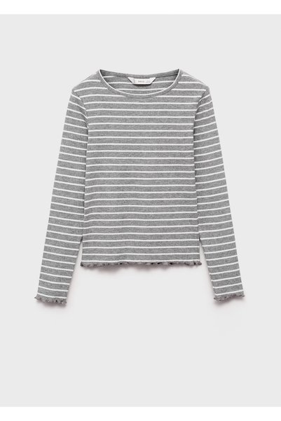 Light Gray Girl's T-Shirt 87070617