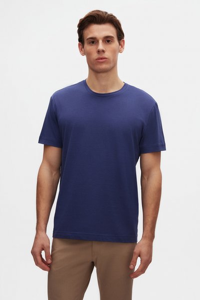 Ds Damat Comfort Purple 100% Cotton T-Shirt