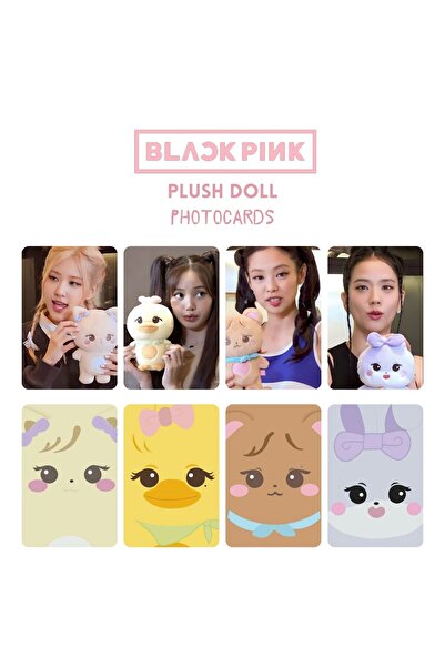 BLACKPINK '' Плишана кукла '' Фотокартички сет 2