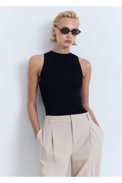 Straight Cut Trousers with Pens