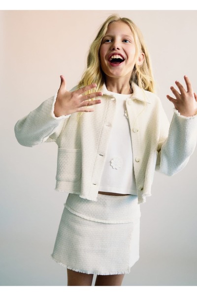 High-waisted trousers skirt