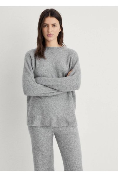Cotton Linen Round Neck Knitwear Sweater