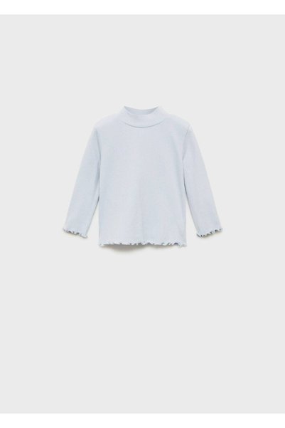 Turtleneck long-sleeved T-shirt