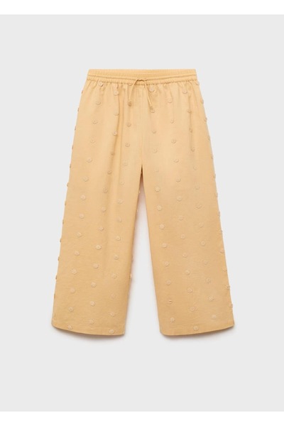 Long Trousers with Embroidered Details