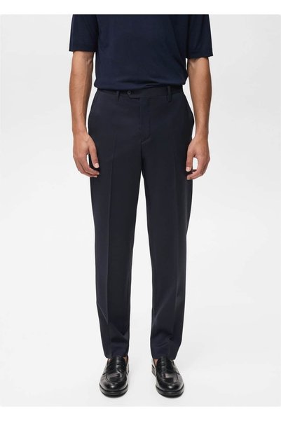 Suit pants with wool