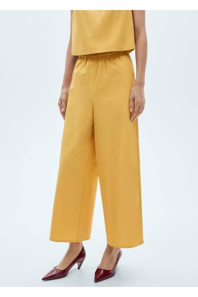 Cotton culotte pants