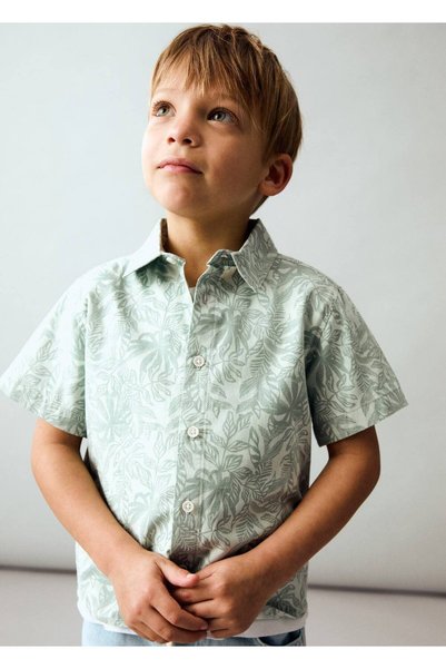 Flower patterned shirt