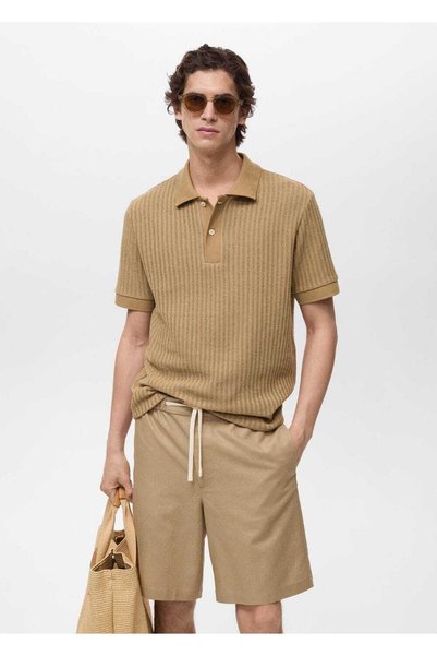 Thick Rib Tricot Polo T-Shirt