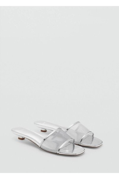 Kitten Heel Mesh Strap Sandals