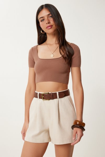 Mini Summer Linen Shorts Beige Lhc0016
