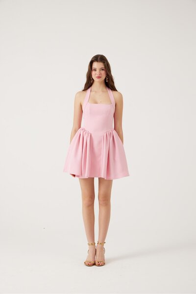 Mini Felici Dress with Pockets Pink